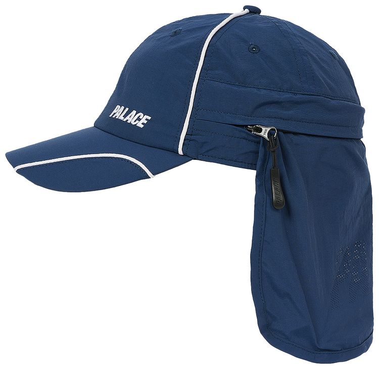 Palace Font Zip Shell Neck Saver 6 Panel Navy