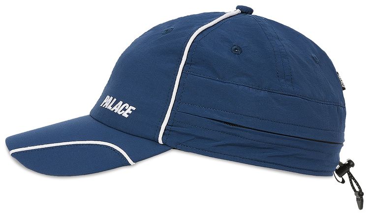 Palace Font Zip Shell Neck Saver 6 Panel Navy