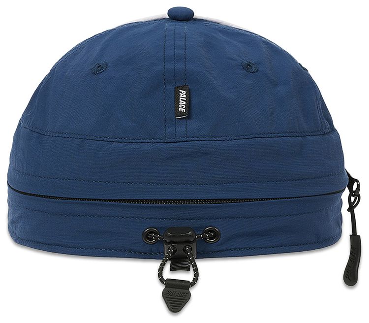 Palace Font Zip Shell Neck Saver 6 Panel Navy