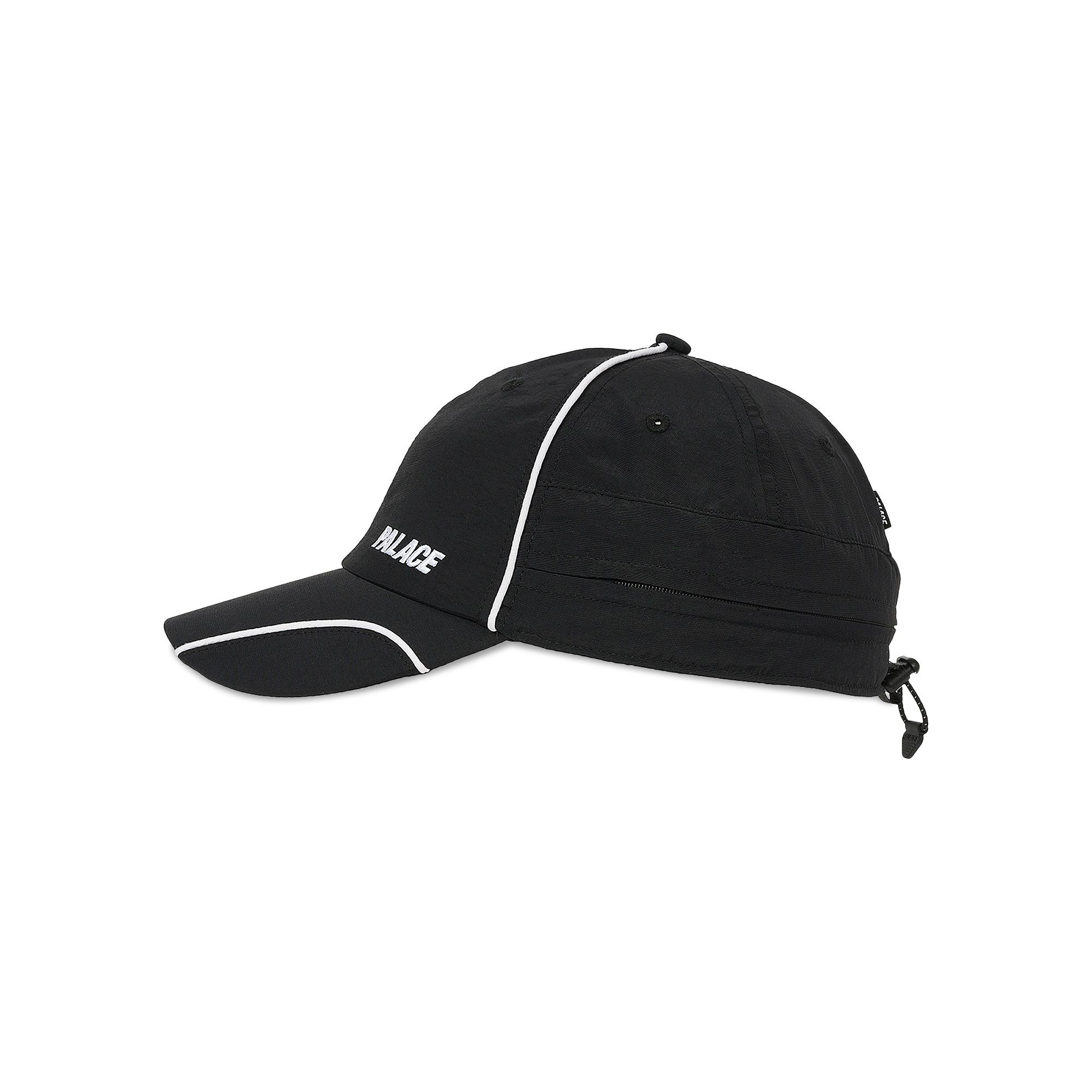 Buy Palace Font Zip Shell Neck Saver 6-Panel 'Black