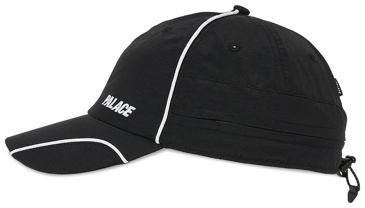 Palace Font Zip Shell Neck Saver 6 Panel Black