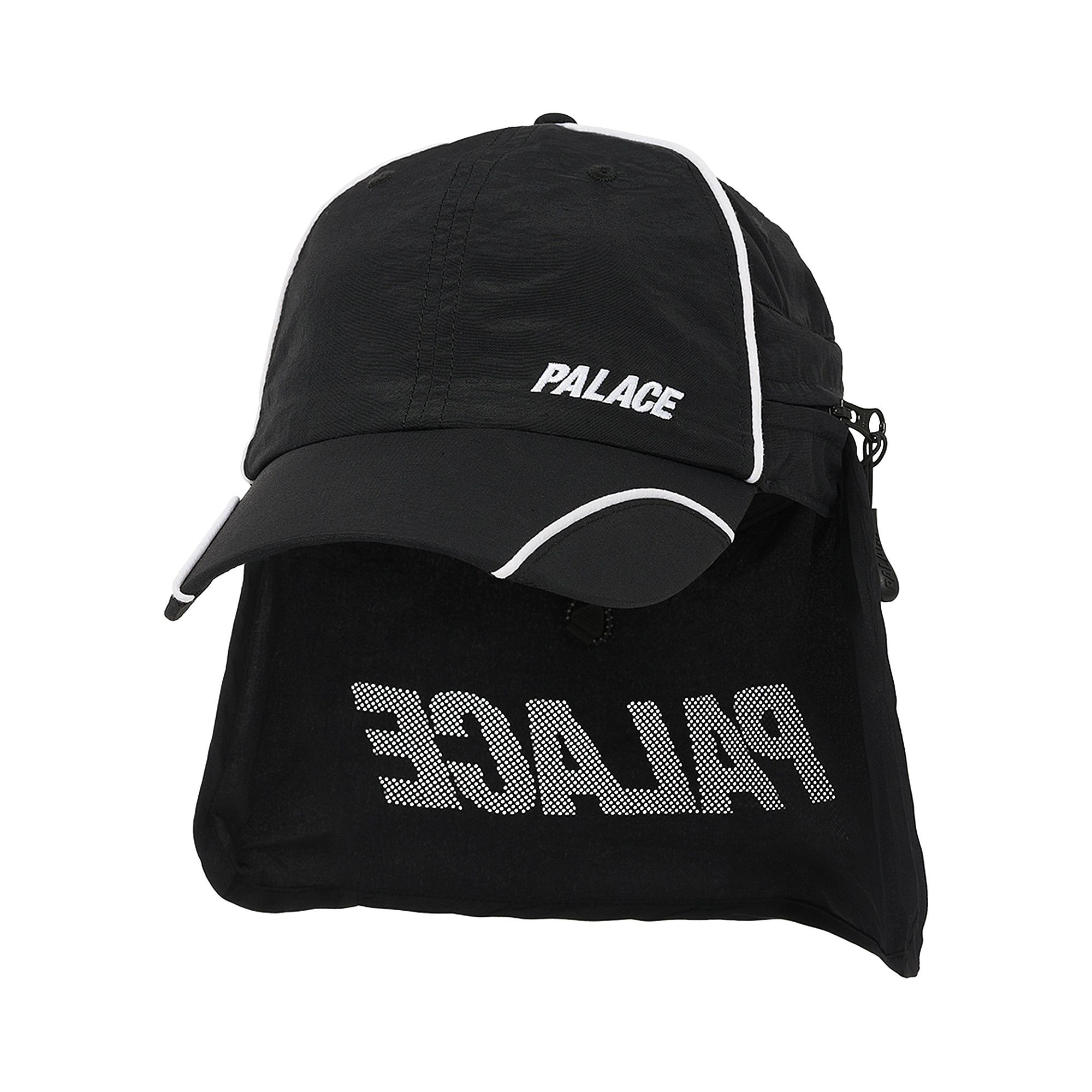 Buy Palace Font Zip Shell Neck Saver 6-Panel 'Black' - P24H063 | GOAT