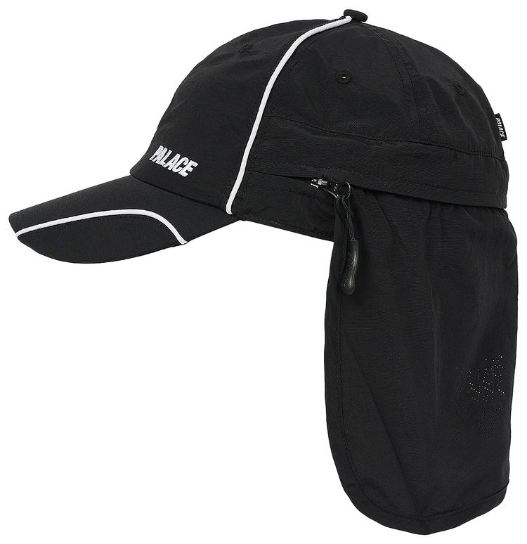 Palace Font Zip Shell Neck Saver 6 Panel Black
