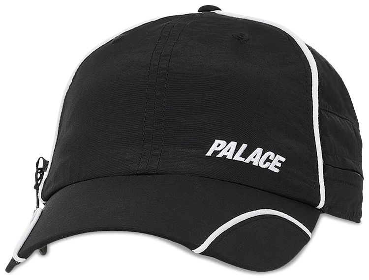 Palace Font Zip Shell Neck Saver 6 Panel Black