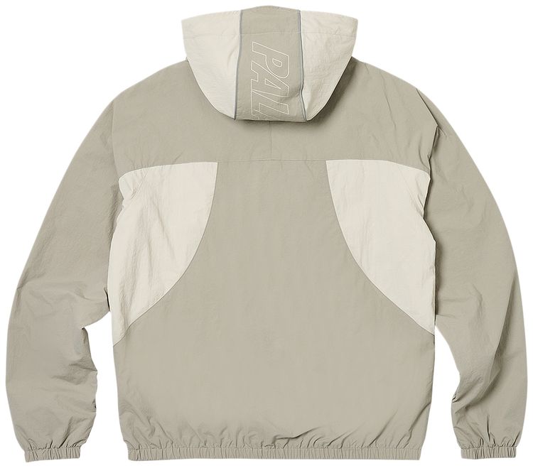 Palace Font Zip Shell Jacket StoneGrey