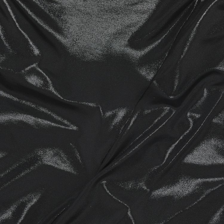 Rick Owens Lilies Glossy Jade Crop Sleeve Tee Black