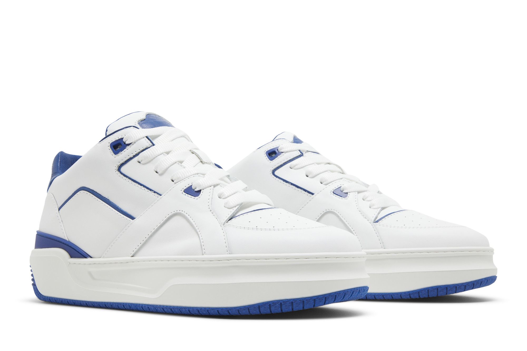 Buy Just Don Luxury Courtside Low 'White Blue' - 32JUSQ03 226351