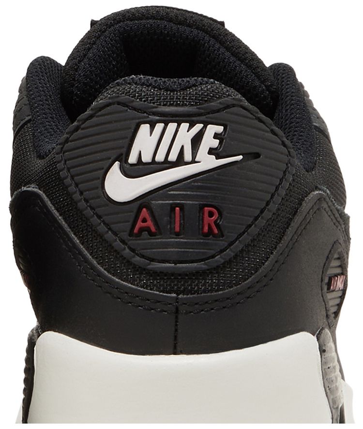 Nike Air Max 90 Leather GS Anthracite Team Red