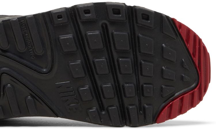 Nike Air Max 90 Leather GS Anthracite Team Red