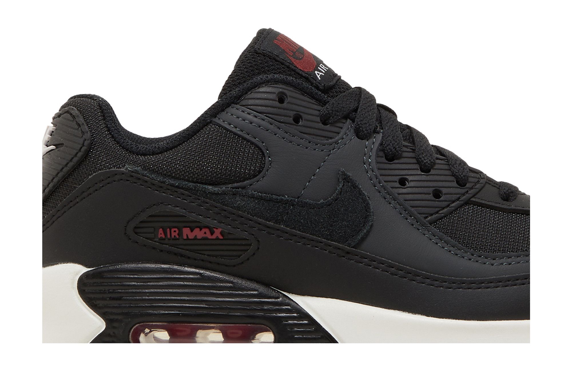 Buy Air Max 90 Leather GS Anthracite Team Red CD6864 022 GOAT