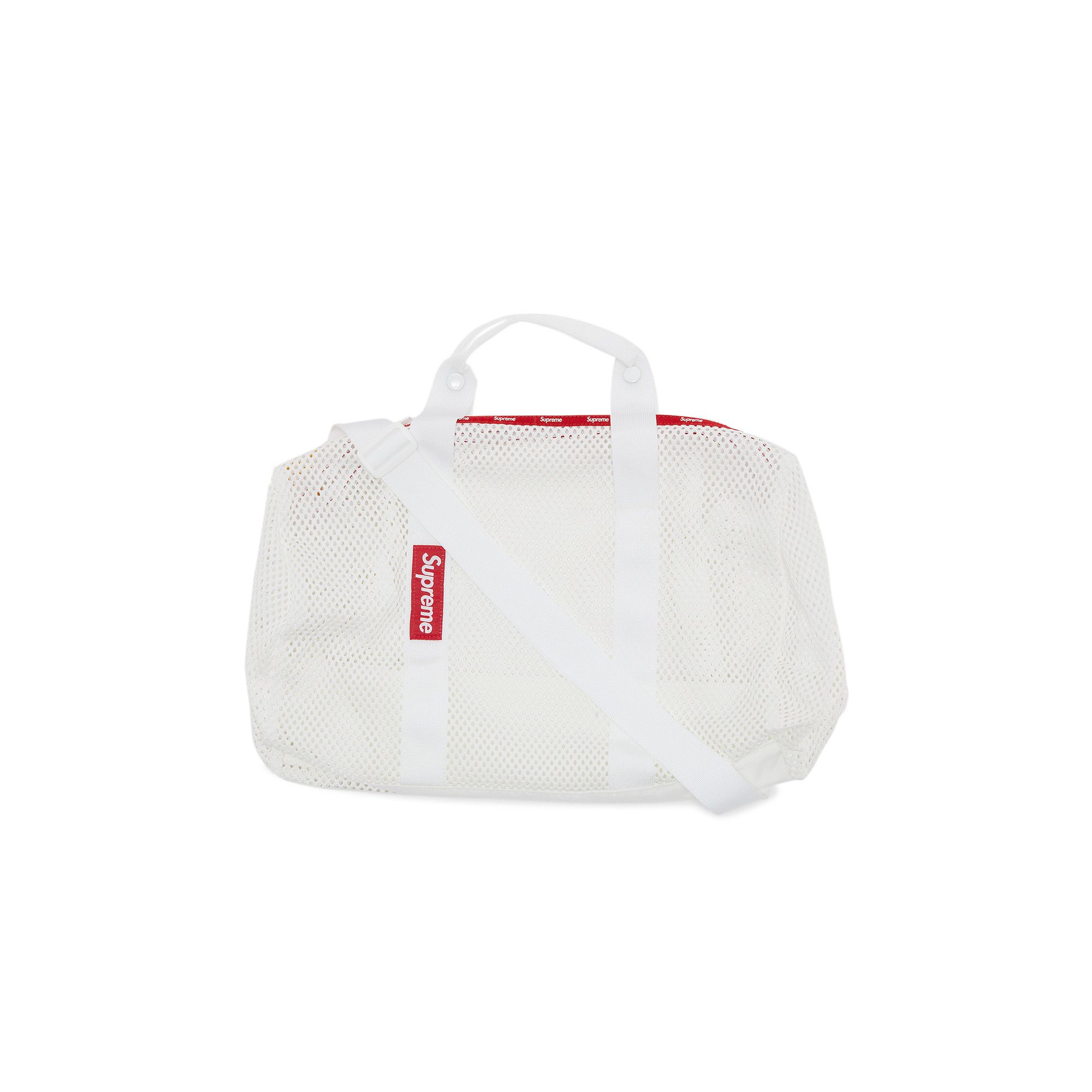 Supreme duffle bag white hotsell