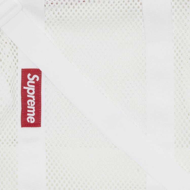 Supreme Mesh Duffle Bag White