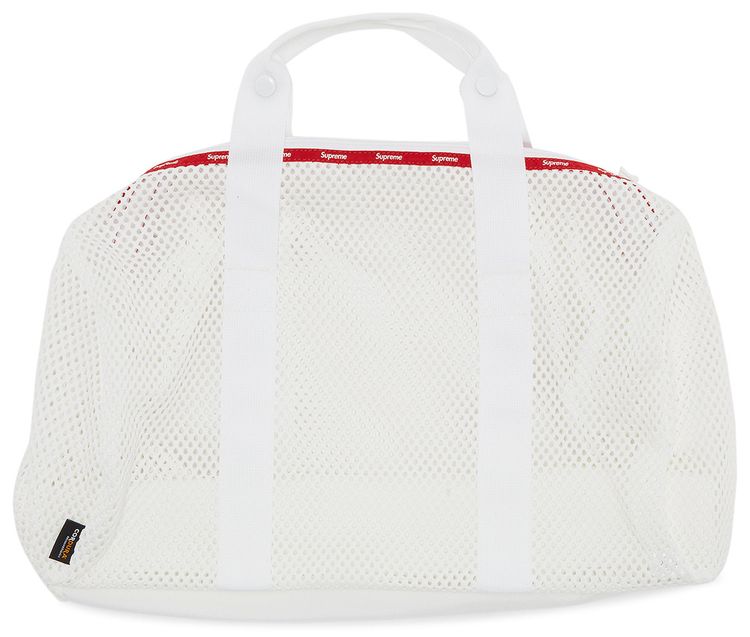 Supreme Mesh Duffle Bag White