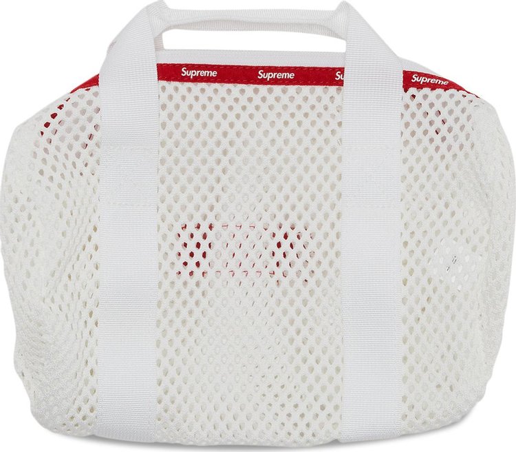 Supreme Mesh Mini Duffle Bag White