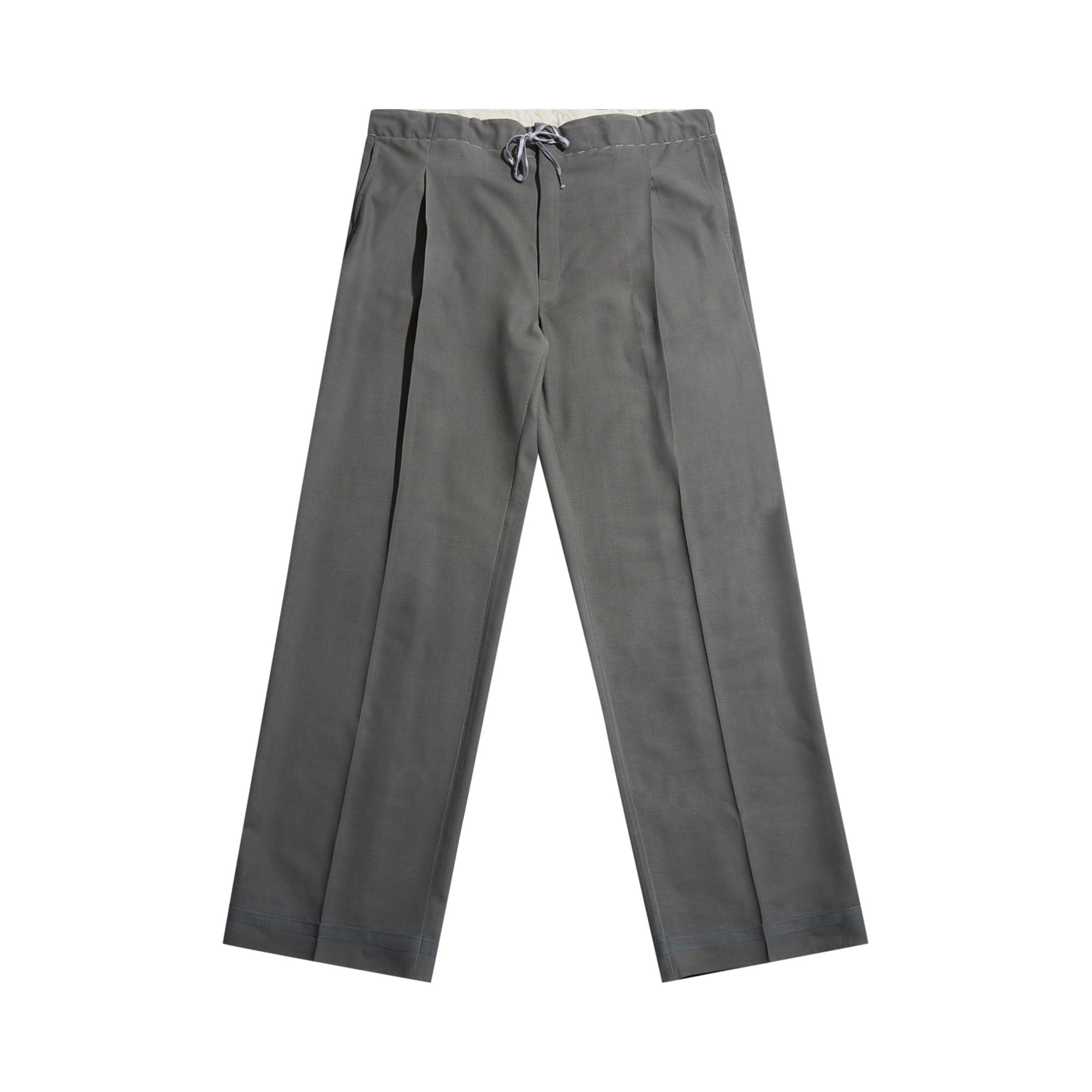 Buy Maison Margiela Drawstring Wool Pants 'Grey' - S51KA0572 