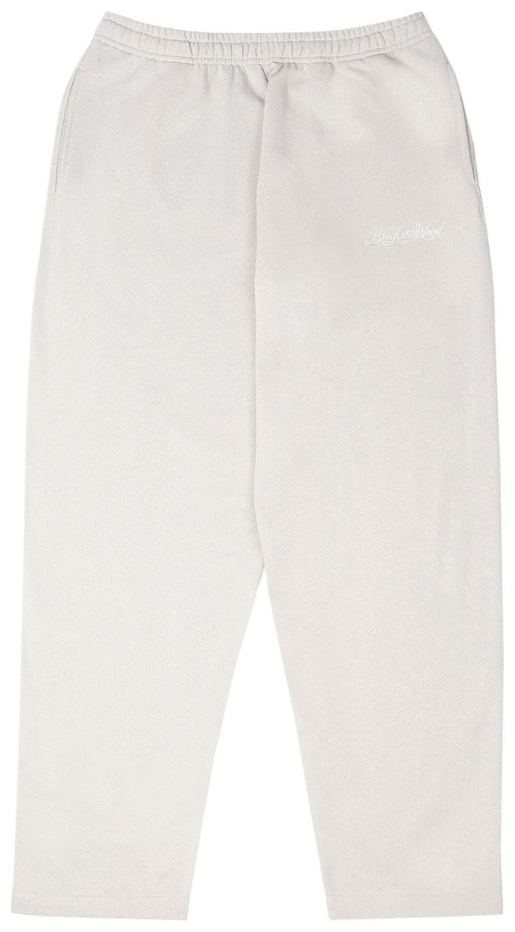 Bricks  Wood Script Logo Sweatpants Grey