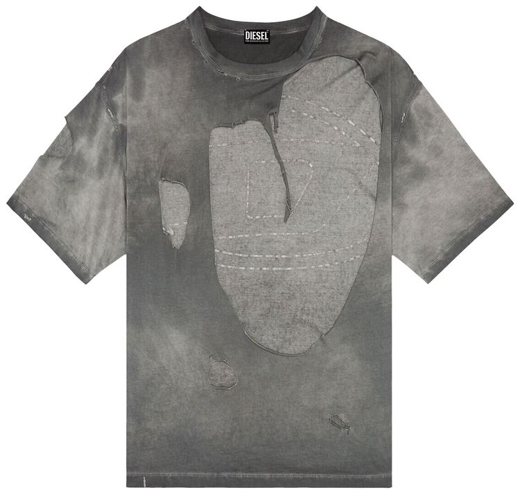 Diesel T Ashy T Shirt Dark Grey