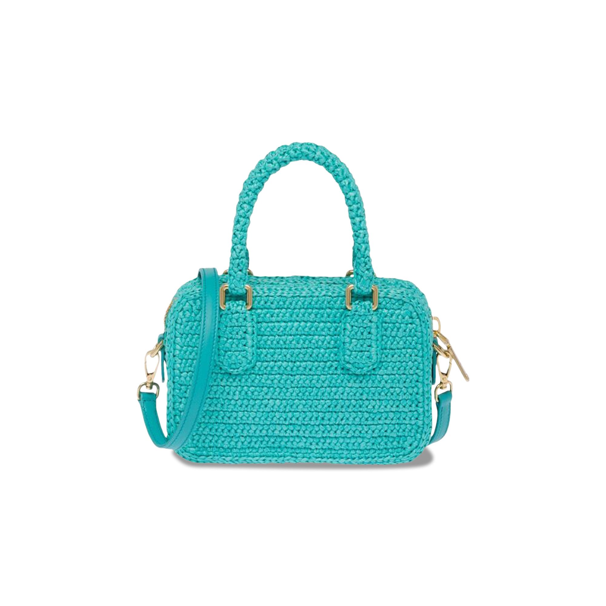Buy Miu Miu Crochet Top Handle Bag 'Jade Green' - 5BB123 2F73
