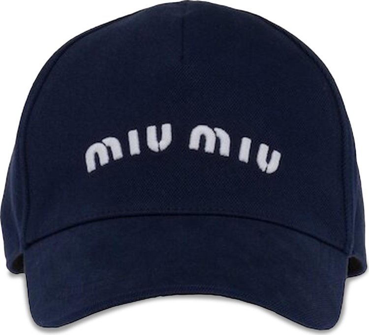 Miu Miu Drill Baseball Cap 'Blue/White'
