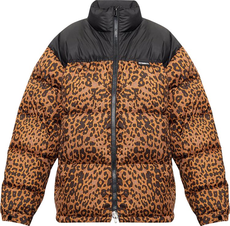 Vetements Leopard Logo Puffer Jacket 'Leopard'