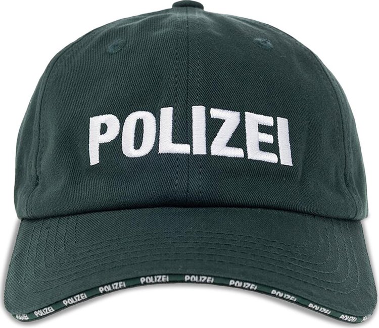 Vetements Polizei Embroidered Baseball Cap 'Forest Green'