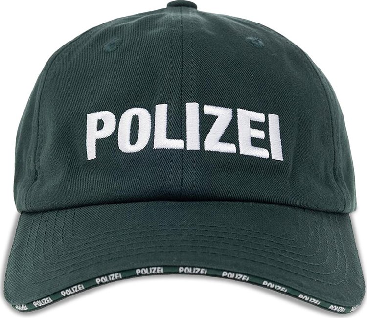 Vetements Polizei Embroidered Baseball Cap Forest Green