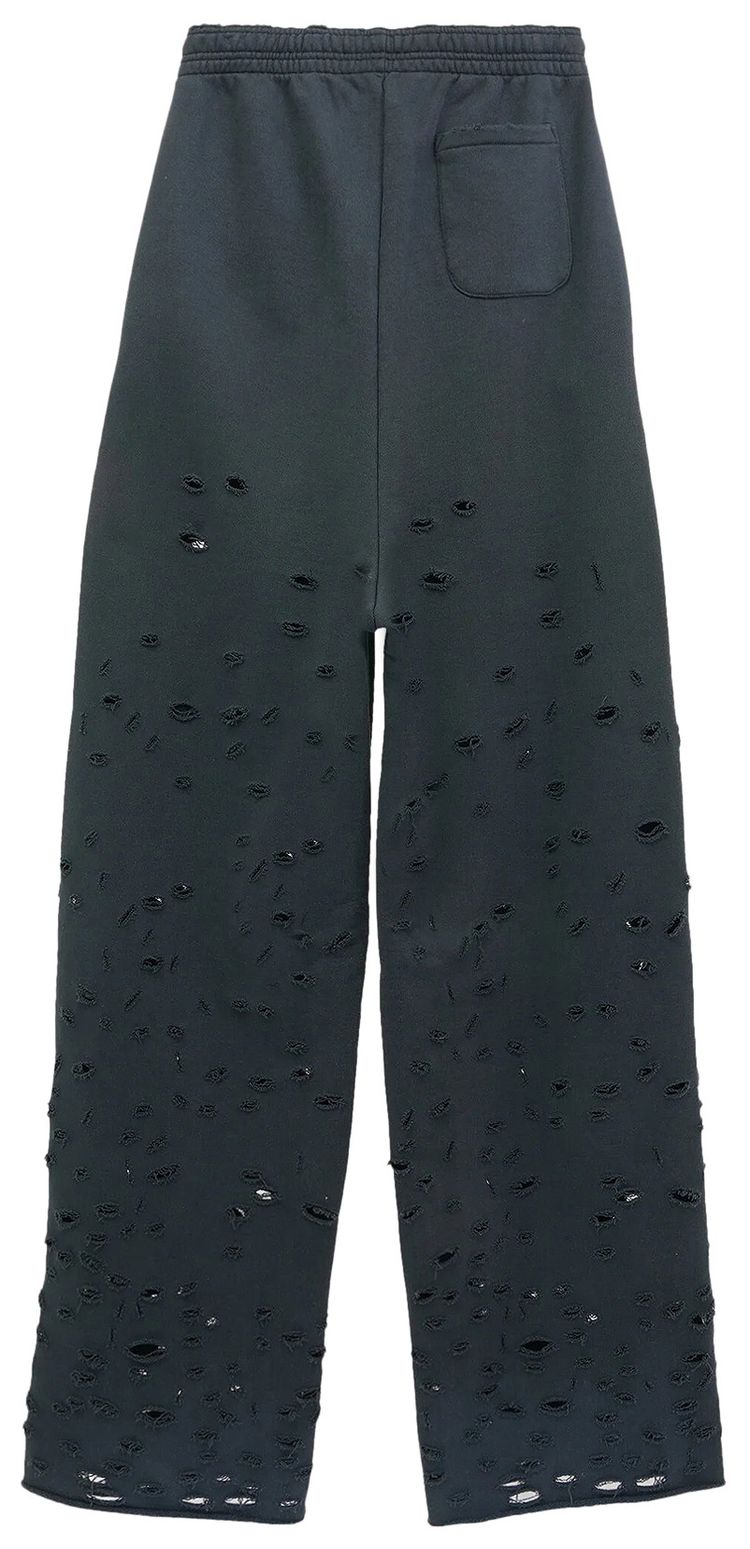 Vetements Destroyed Sweatpants Black