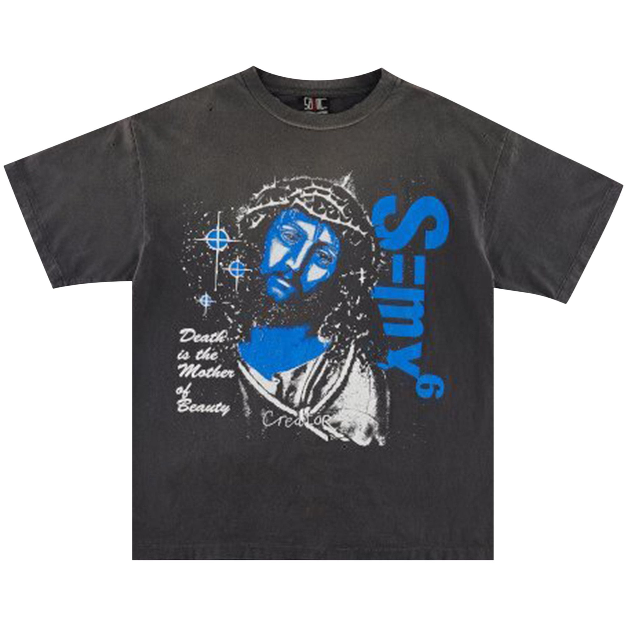 Buy Saint Michael Death Mother Tee 'Black' - SM S23 0000 011
