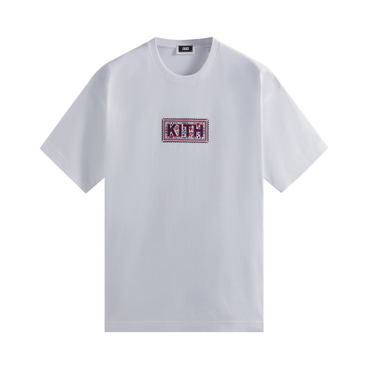 Kith Needlepoint Classic Logo Tee 'White'