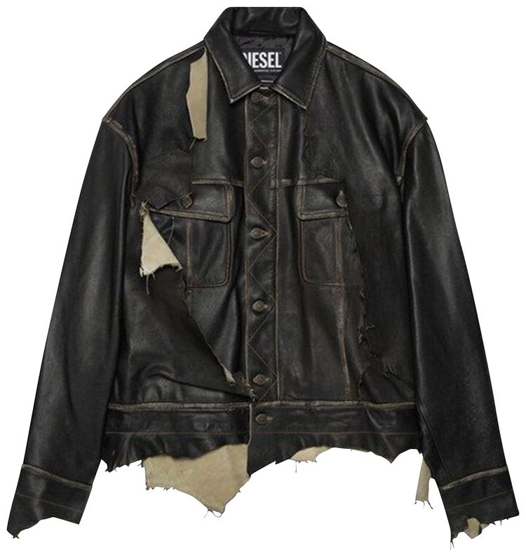 Diesel L Trucker Wild Jacket Black