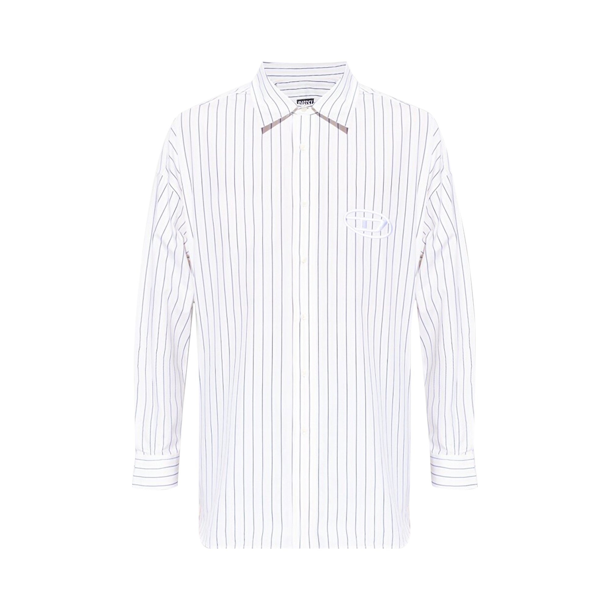 Diesel S Doubly Stripe Shirt 'White/Yellow'