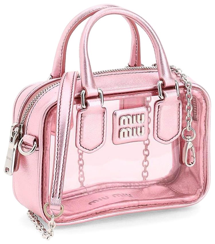 Miu Miu Plex Mini Satchel Pink