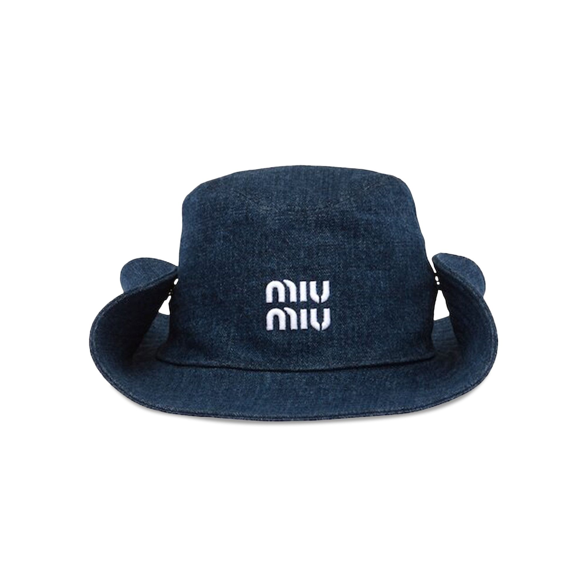 Buy Miu Miu Denim Hat 'Blue/White' - 5HC221 2F3W F022X | GOAT