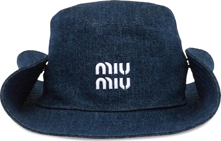 Miu Miu Denim Hat 'Blue/White'