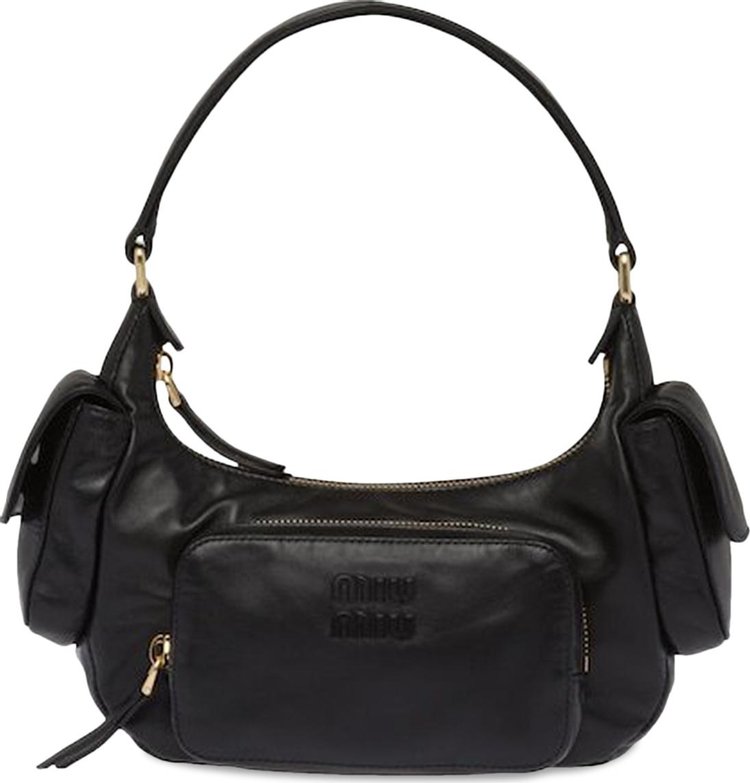 Miu Miu Nappa Leather Pocket bag 'Black'