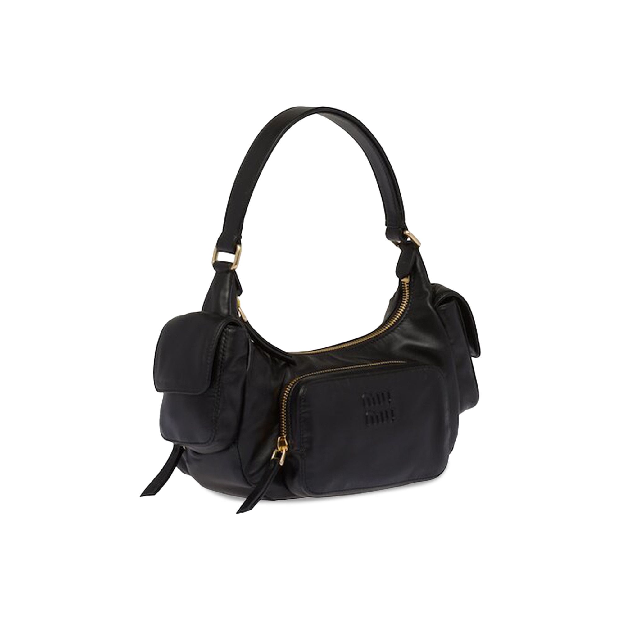 ハンドバッグ MIU MIU 5BC146_2F8T_F0201 NAPPA LEATHER POCKET BAG Coffee Nappa Leather Pocket Bag | Miu Miu