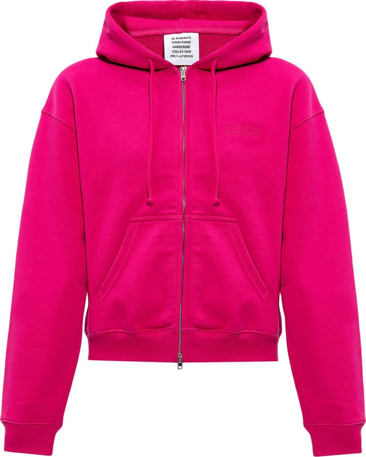 Vetements Fitted Hoodie 'Hot Pink'