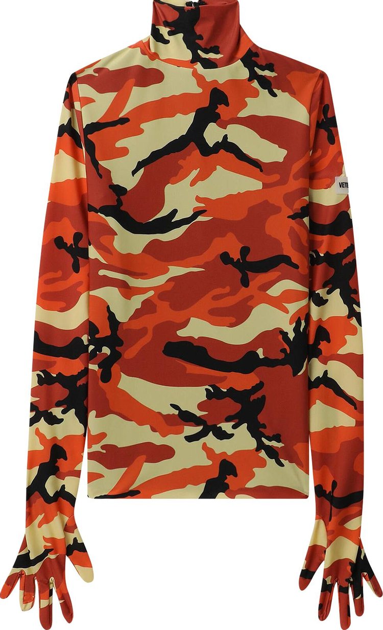 Vetements Camo Styling Dress With Gloves 'Orange'