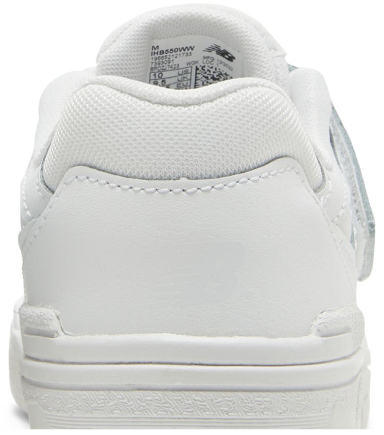 New Balance 550 Bungee Lace Top Strap Toddler Triple White
