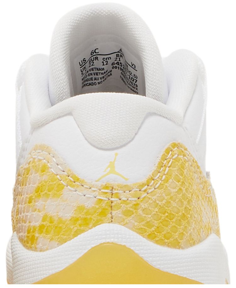 Air Jordan 11 Retro Low TD Yellow Snakeskin