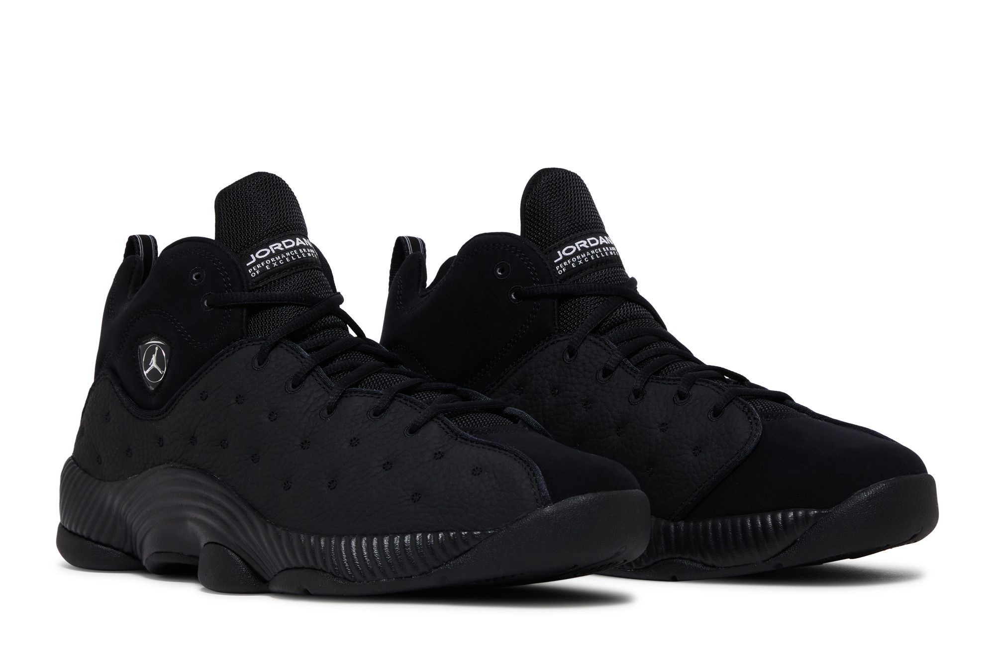 Black jumpman shoes top