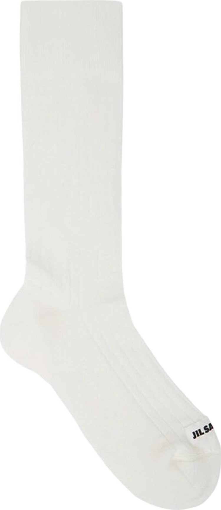 Jil Sander Logo Socks 'White'