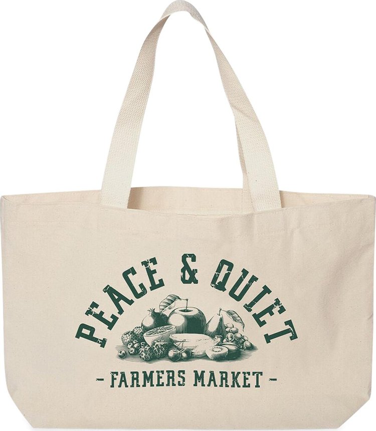 Museum of Peace & Quiet Farmers Market Tote Bag 'Natural'
