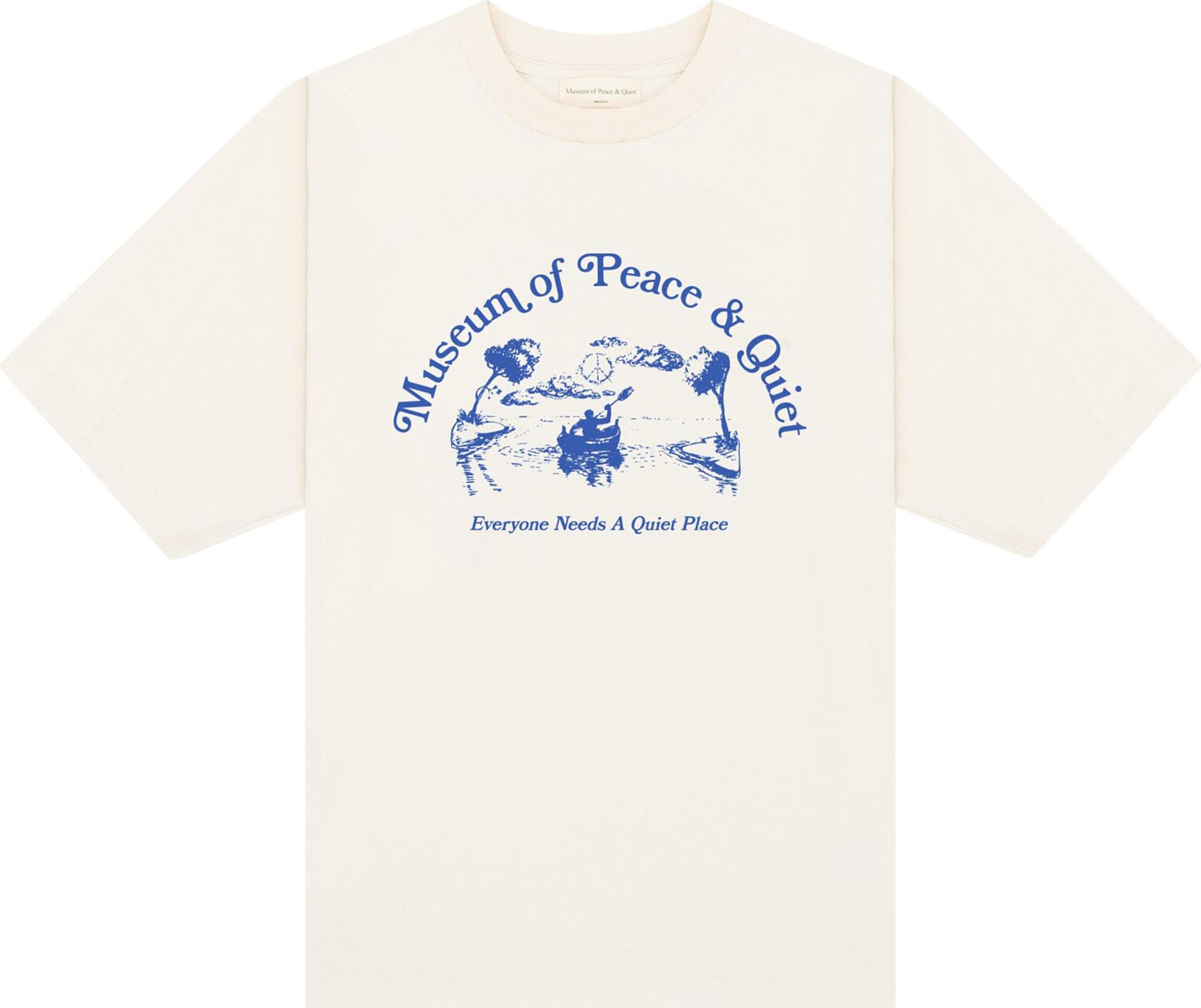 Buy Museum Of Peace And Quiet Quiet Place T Shirt Bone Mopq Ss23 03 Bone Goat