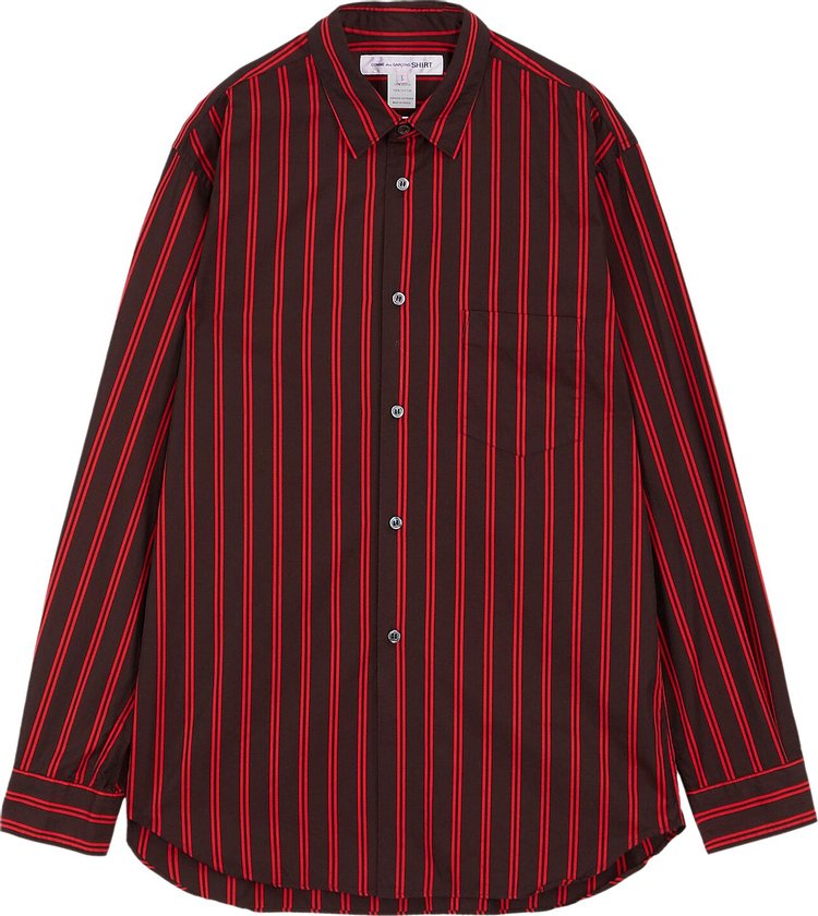 Comme des Garçons SHIRT Yarn Dyed Stripe Shirt 'Black'