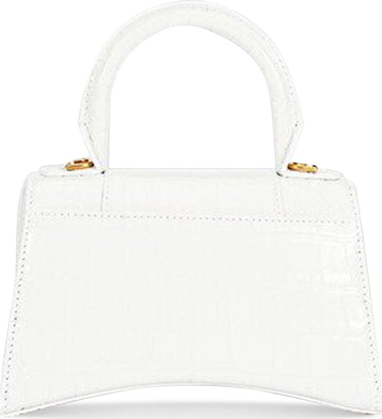 Balenciaga Hourglass XS Top Handle Bag White