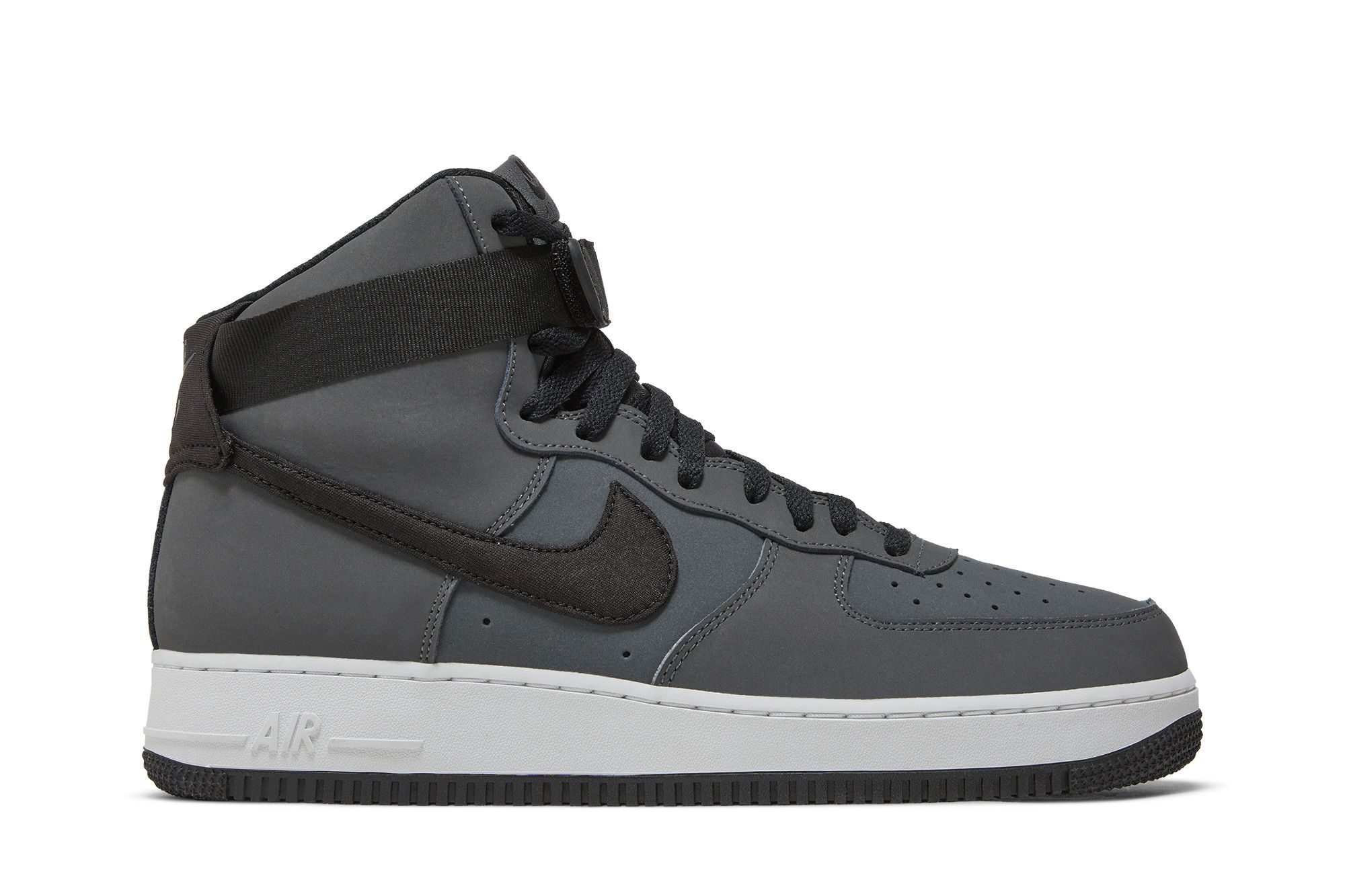 Buy Air Force 1 High 07 Strap Dark Grey AT4963 001 GOAT