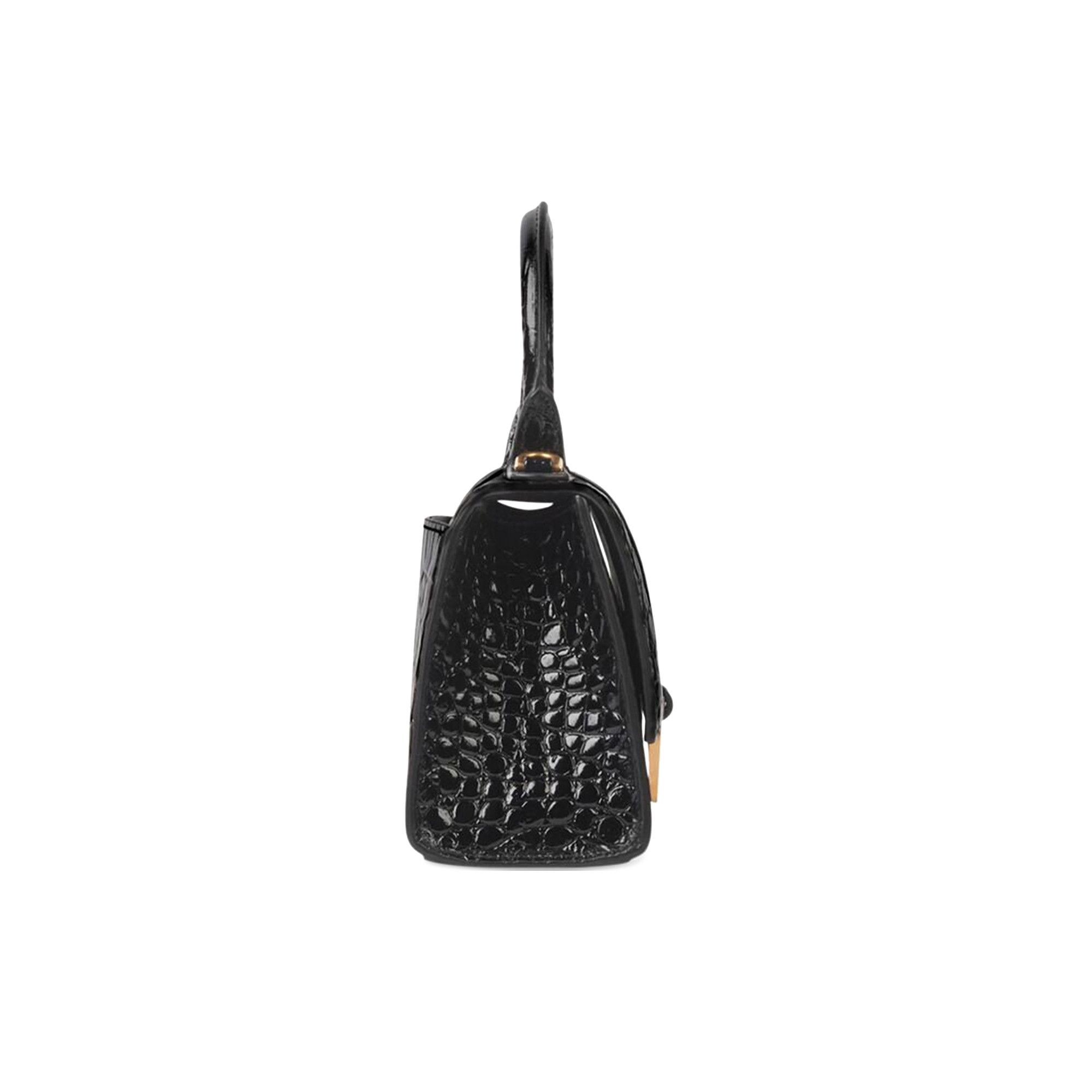 Buy Balenciaga Hourglass XS Top Handle Bag 'Black' - 592833