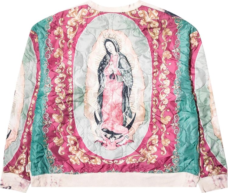 Kapital Kountry Virgin Mary Bivouac Sweatshirt EcruPurple