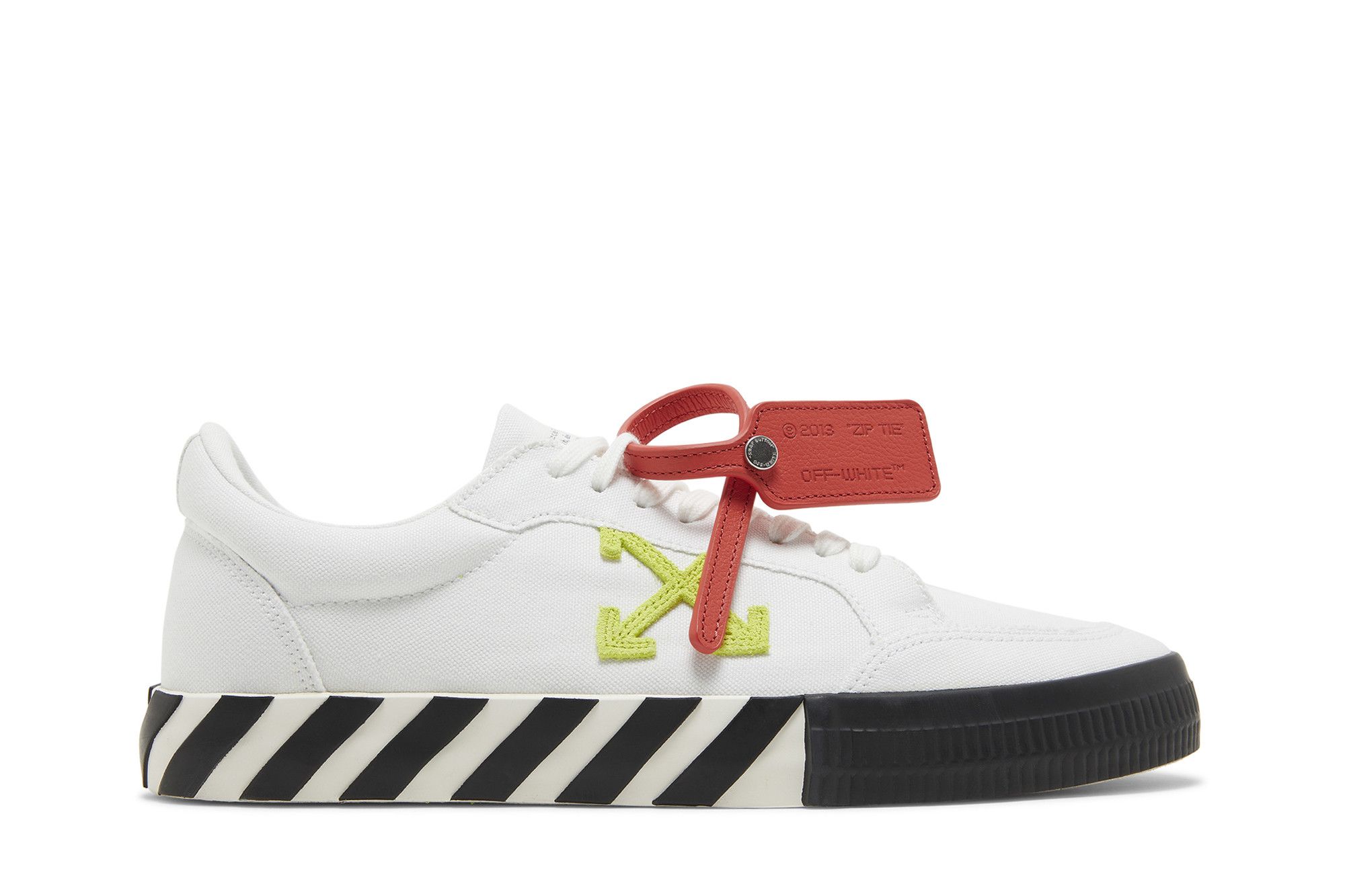 Buy Off White Vulc Sneaker White Yellow OMIA085S23FAB001 0150